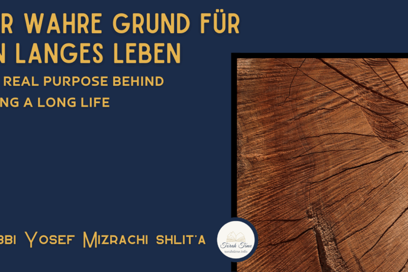 Der wahre Grund für ein langes Leben / The Real Purpose Behind Living a Long Life