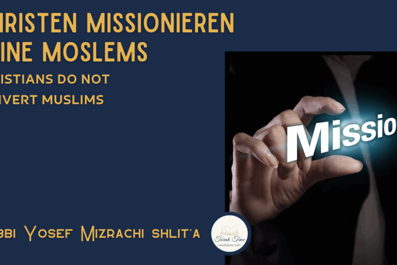 Christen missionieren keine Moslems / Christians do not convert Muslims