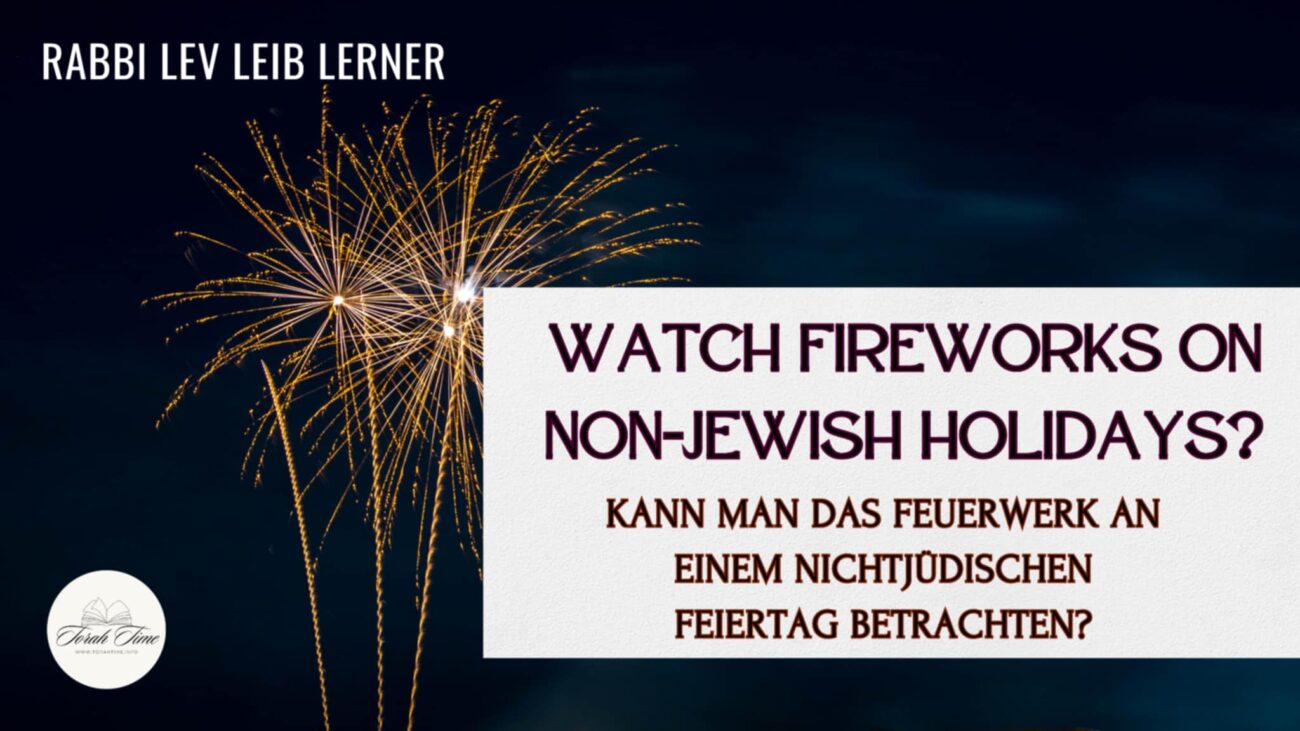 Nichtjüdische Feuerwerke anschauen