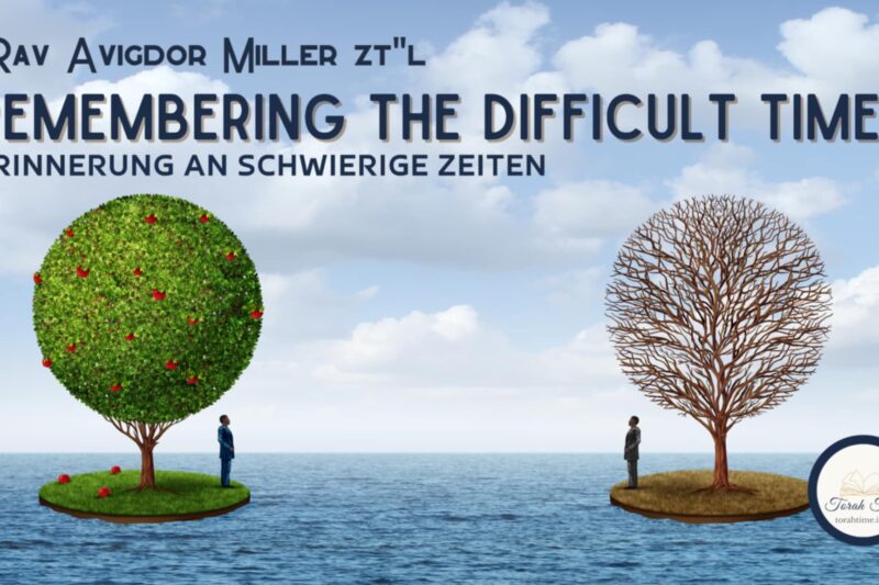Erinnerung an schwierige Zeiten / Remembering the Difficult Times