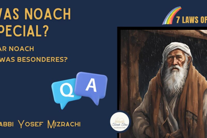 War Noach etwas Besonderes? / Was Noah special?