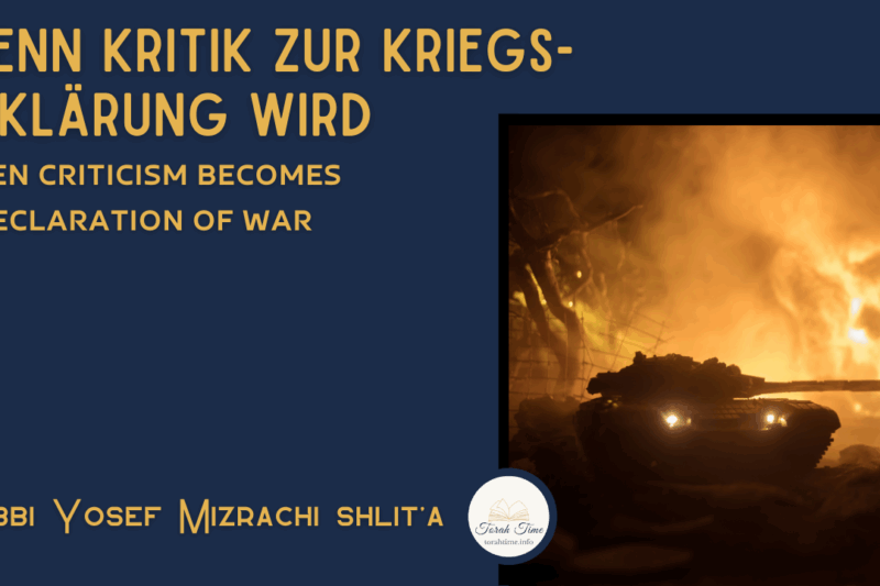 Wenn Kritik zur Kriegserklärung wird